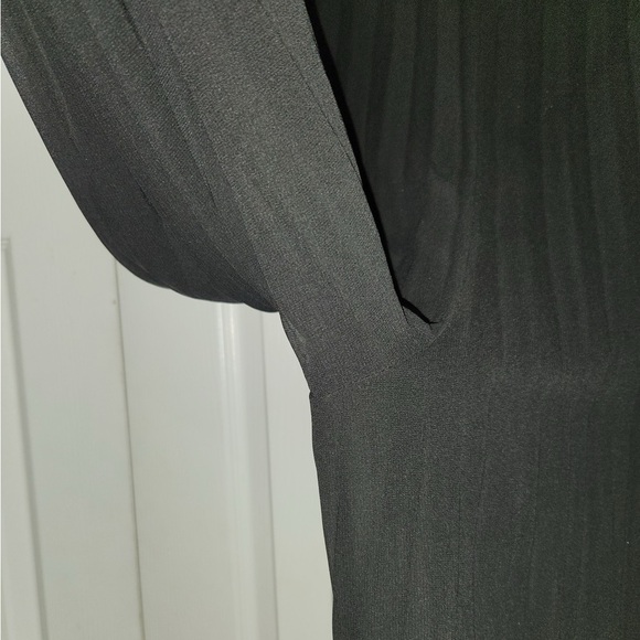 NWOT Palazzo Chiffon Pleated High Waist Pants, Wide-Leg Loose Maxi Fit, XL - Picture 9 of 15